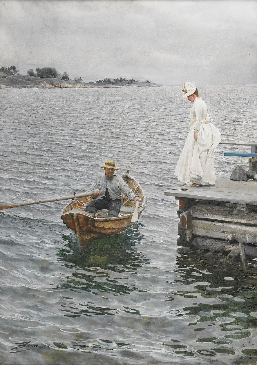 divertimento do verão de Anders Leonard Zorn