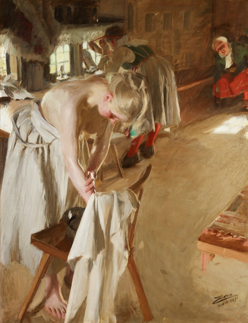 Domingo de manhã de Anders Leonard Zorn