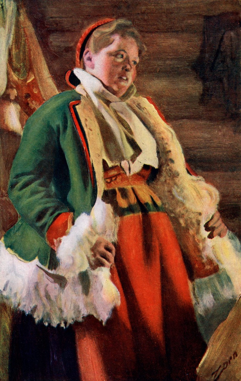Braskkulla, uma camponesa de Moro, 1911-1912 de Anders Leonard Zorn