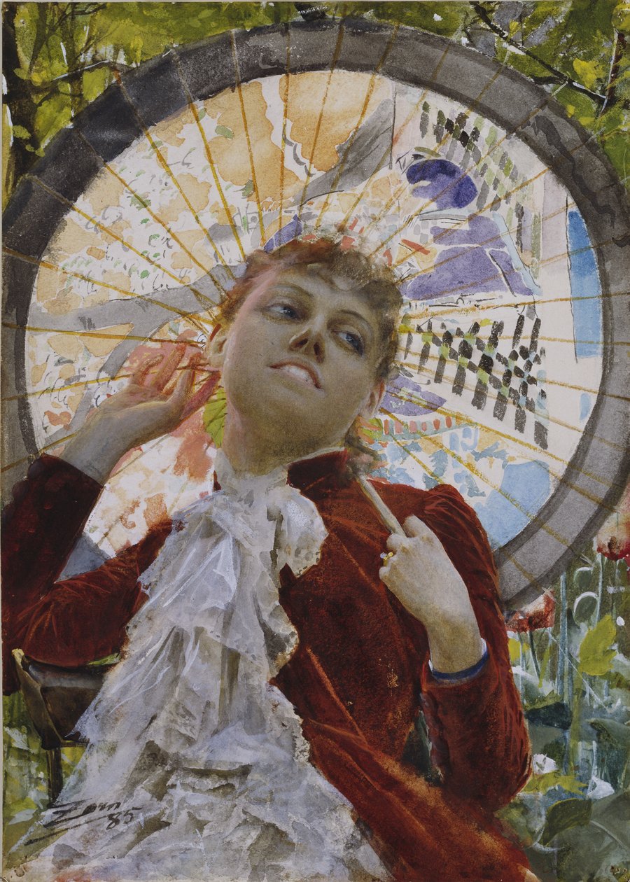 Castelos no Ar, 1885 (wc) de Anders Leonard Zorn