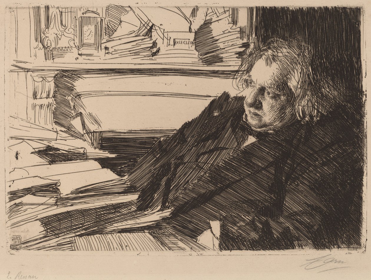 Ernest Renan, 1892. de Anders Leonard Zorn