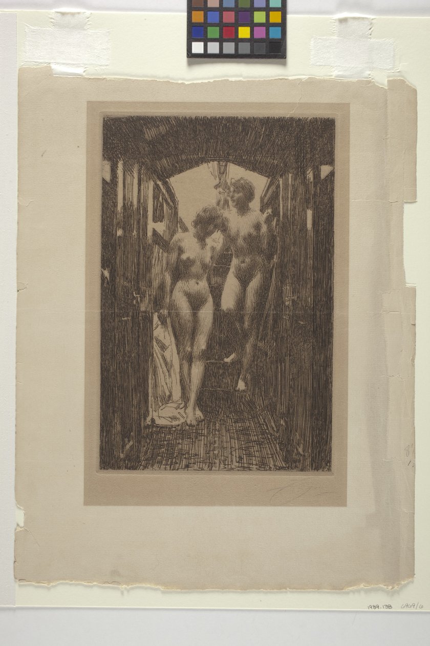 Le Cabine (gravura) de Anders Leonard Zorn