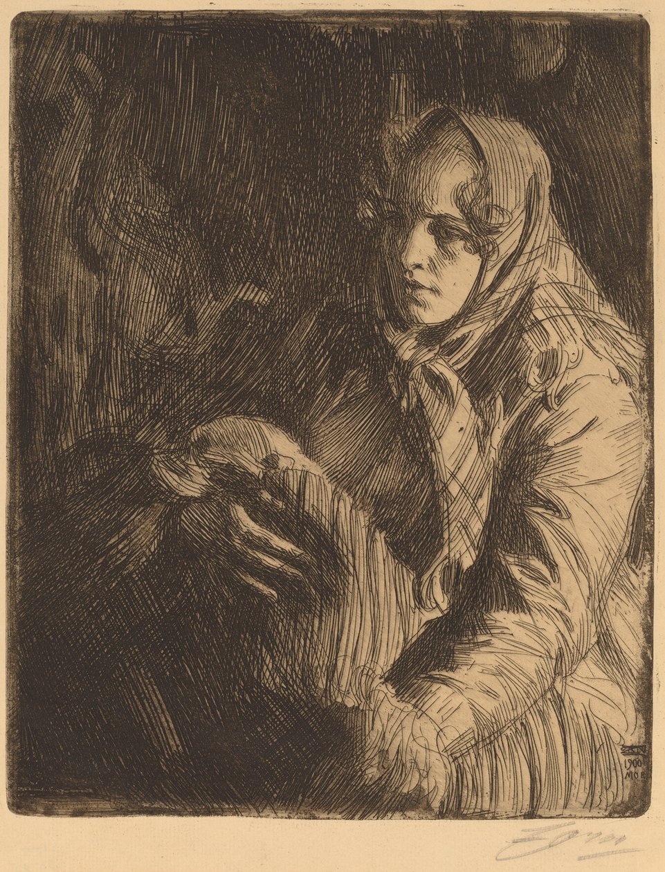 Madona, 1900. de Anders Leonard Zorn
