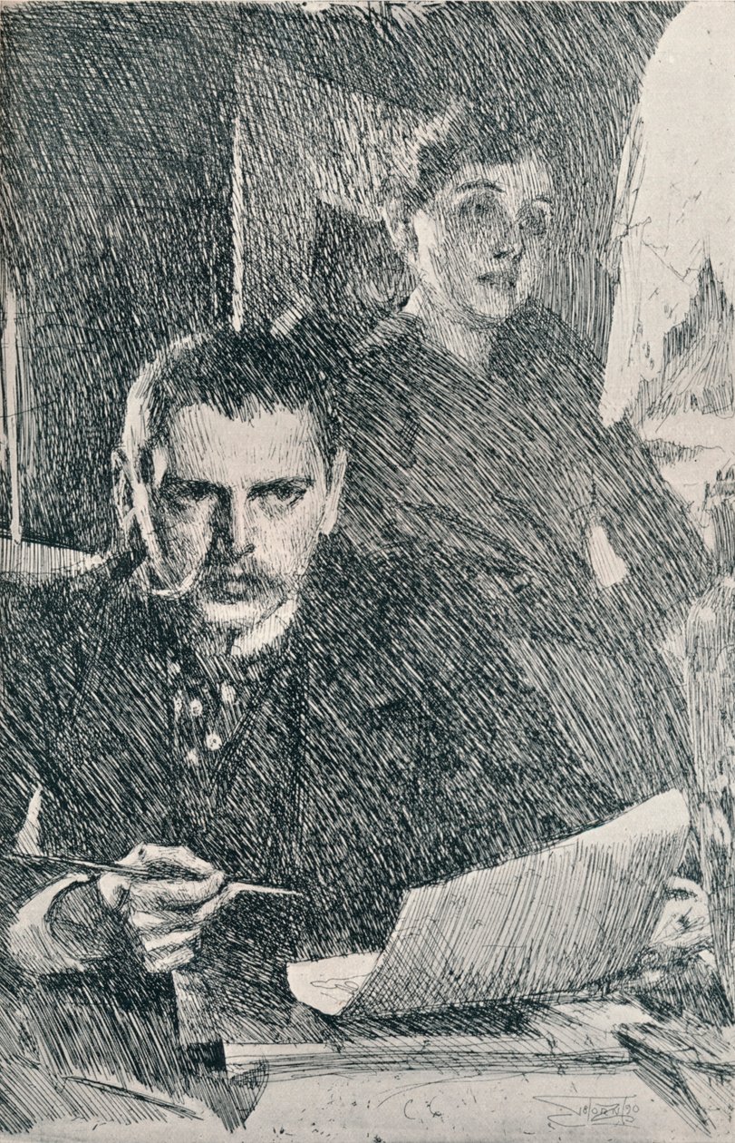 Sr. e Sra. Zorn, 1890. 1898 de Anders Leonard Zorn