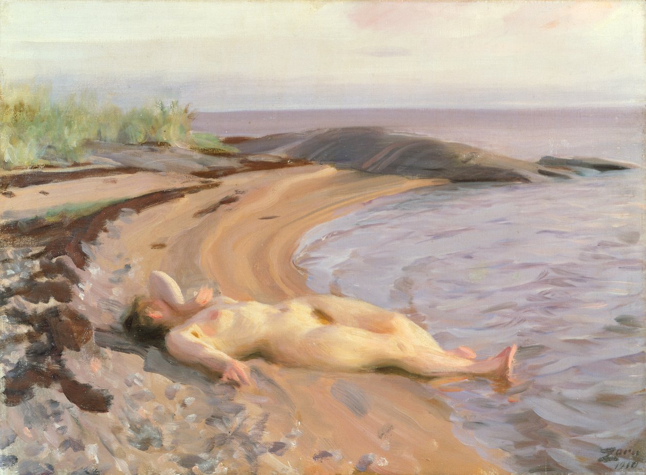 Na praia de Anders Leonard Zorn