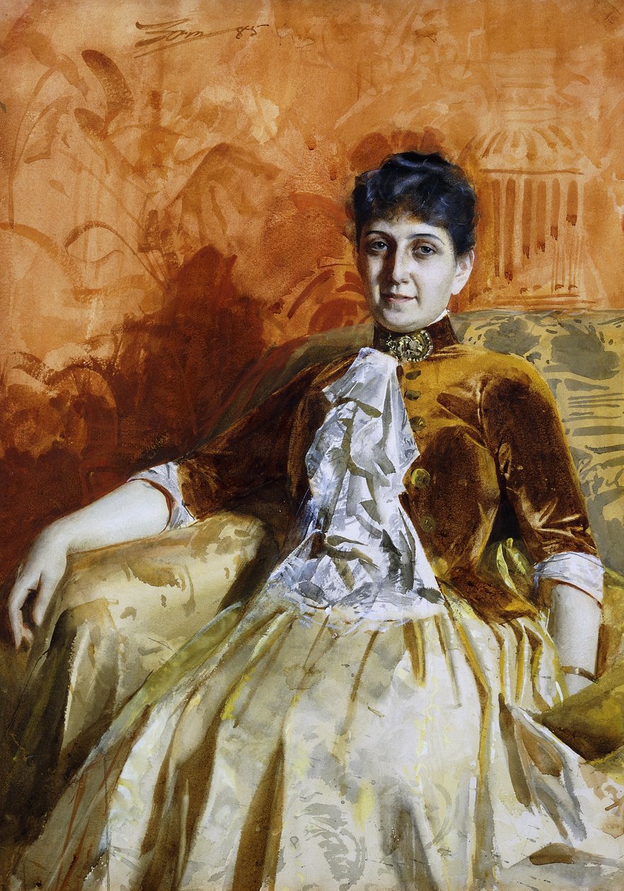 Retrato de Lisen Lamm, 1885 de Anders Leonard Zorn