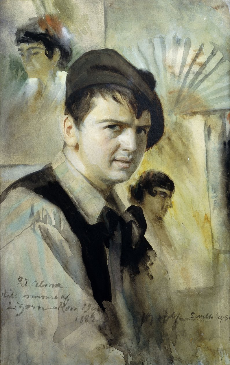 Retrato do artista, 1881 de Anders Leonard Zorn