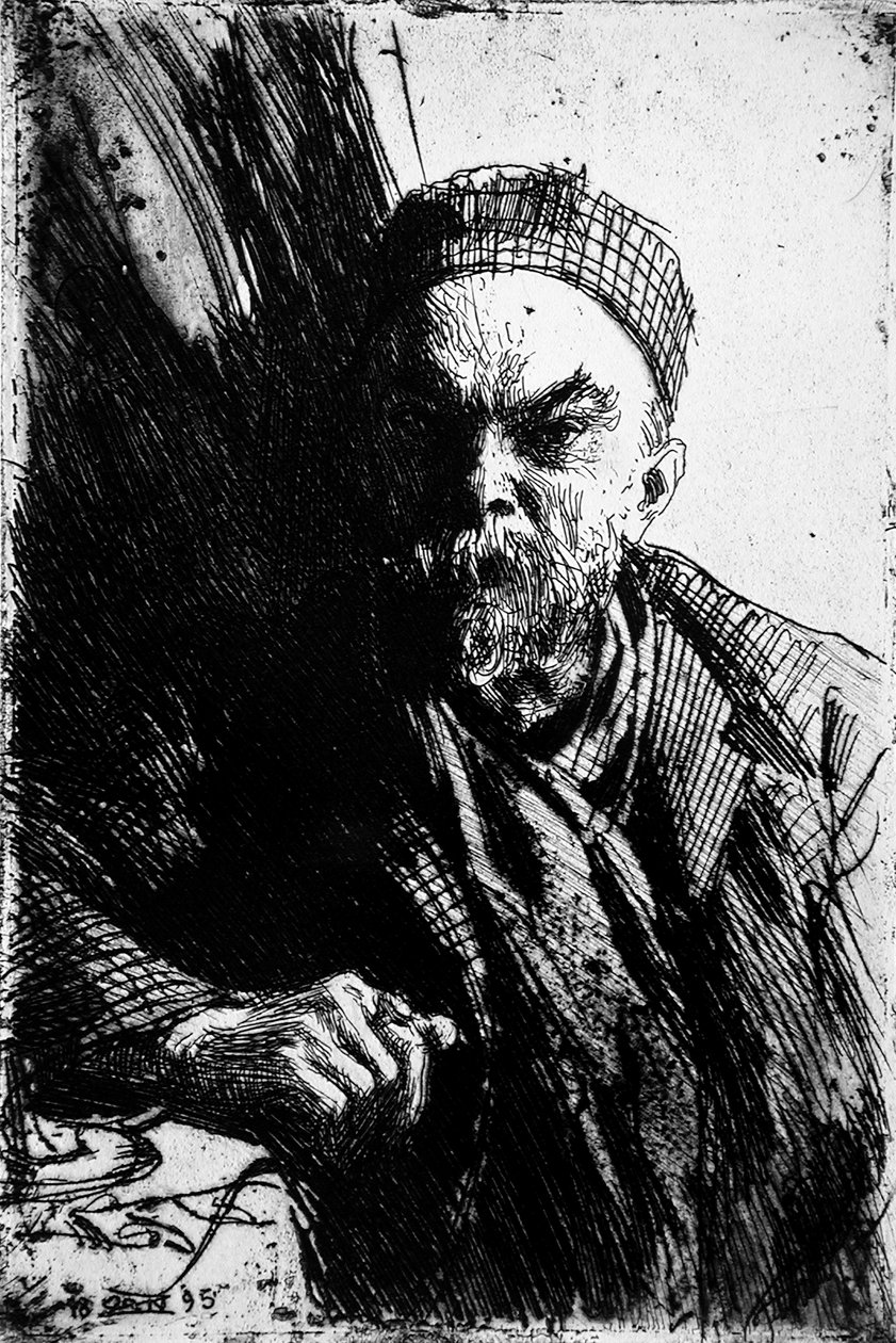 Retrato do poeta Paul Verlaine 1844-1896, 1895 de Anders Leonard Zorn