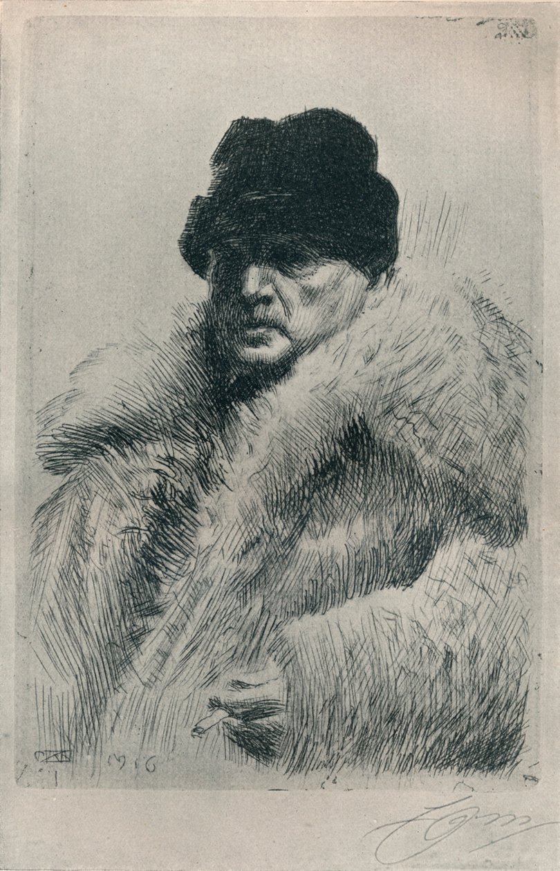 Auto-retrato, 1916 de Anders Leonard Zorn