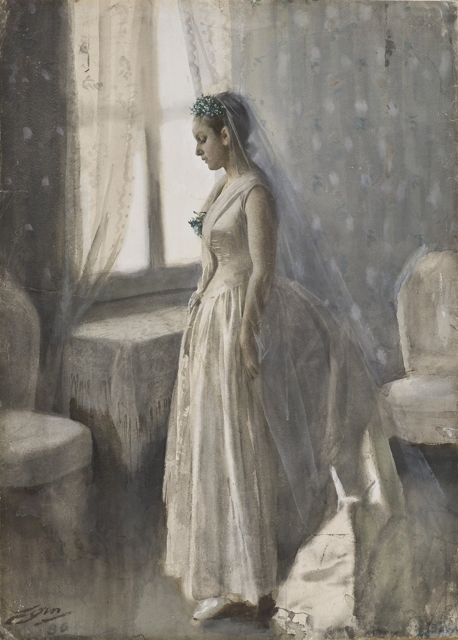 A Noiva, 1886 de Anders Leonard Zorn