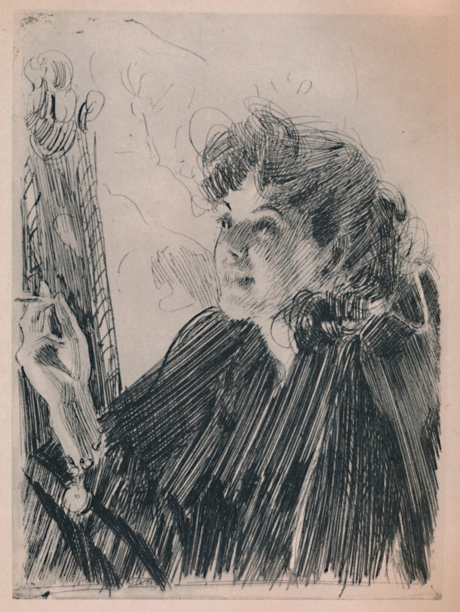 A dança do cigarro, c.1890s, 1946 de Anders Leonard Zorn