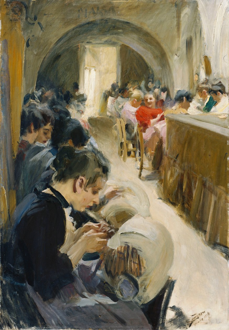 Os Lacemakers; Chaveiros de Anders Leonard Zorn