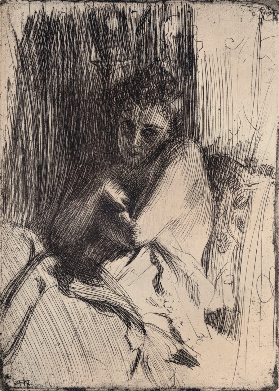 O Modelo, 1880-1906, 1906 de Anders Leonard Zorn