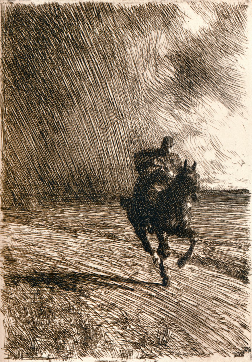 A tempestade, 1891 de Anders Leonard Zorn