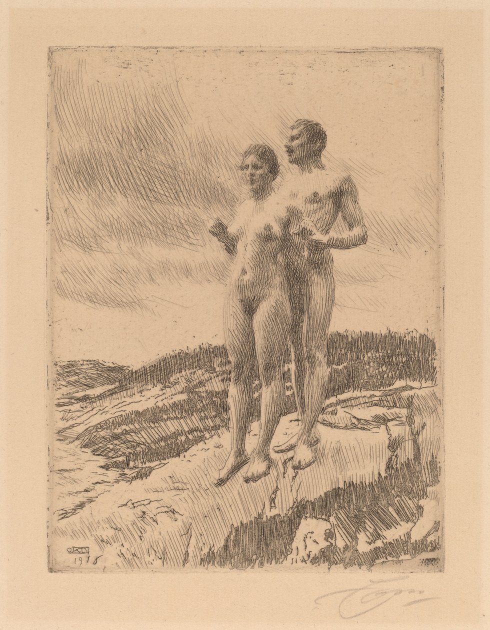 Os Dois, 1916. de Anders Leonard Zorn