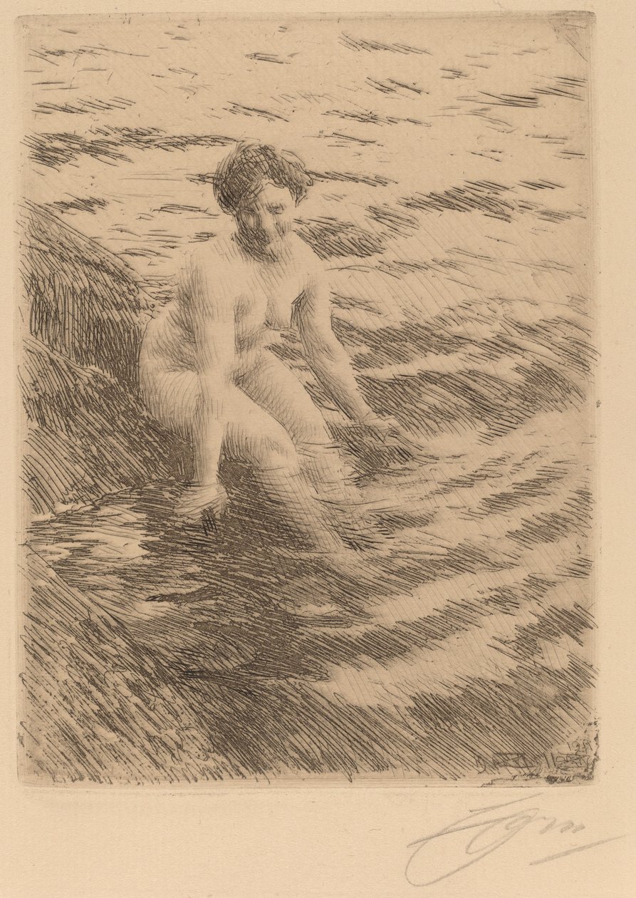Molhado, 1911. de Anders Leonard Zorn