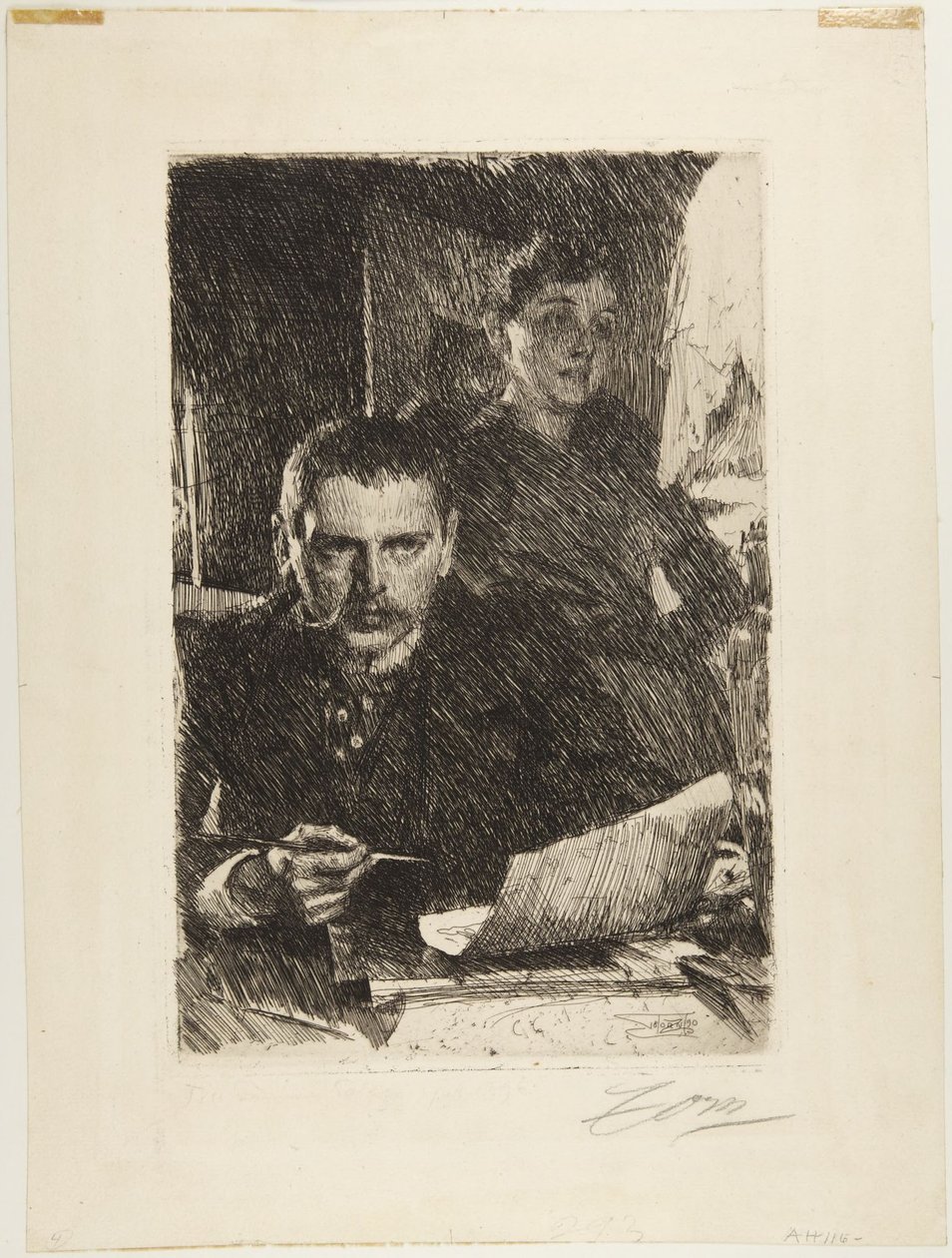 Zorn e a sua mulher de Anders Leonard Zorn