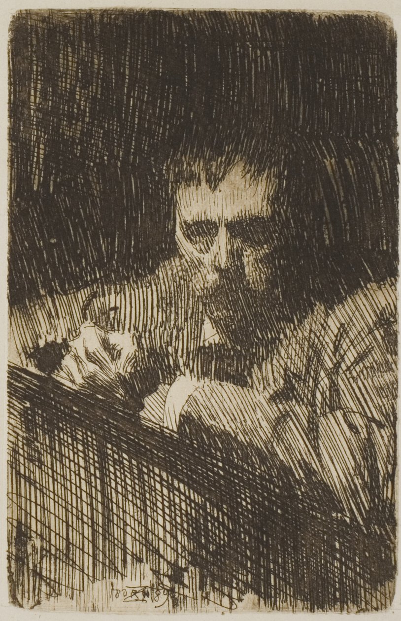 Um pintor-gravador (auto-retrato) de Anders Leonard Zorn