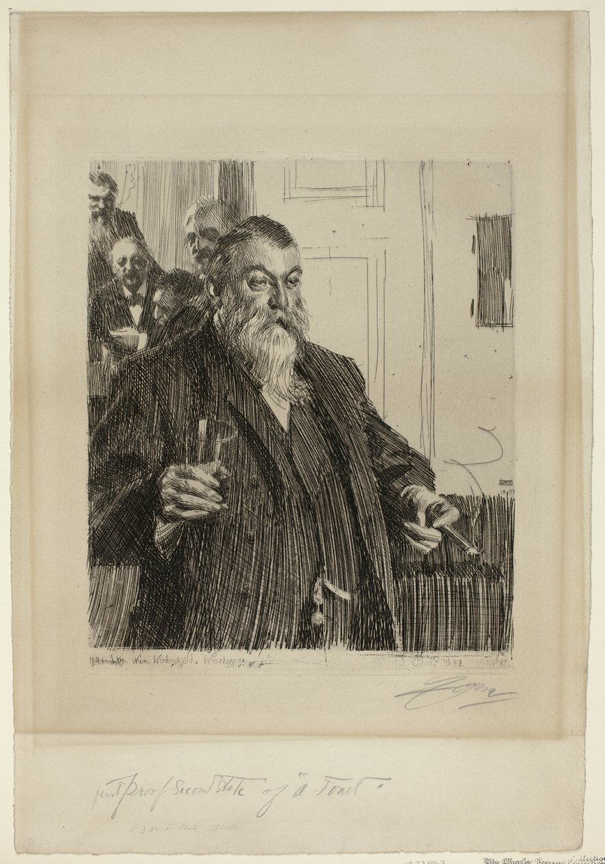 Um brinde II de Anders Leonard Zorn