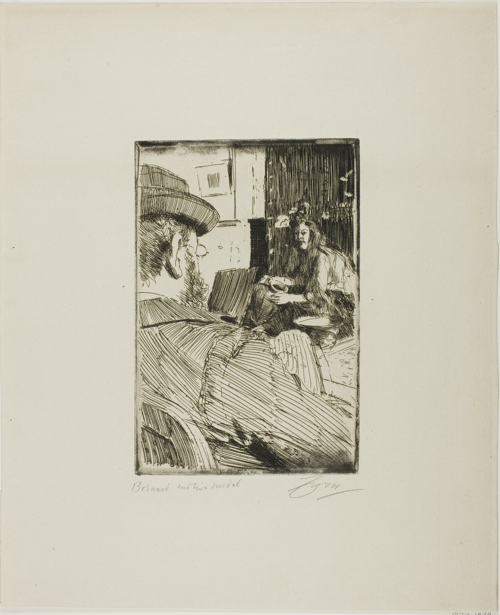 Albert Besnard e seu modelo de Anders Leonard Zorn