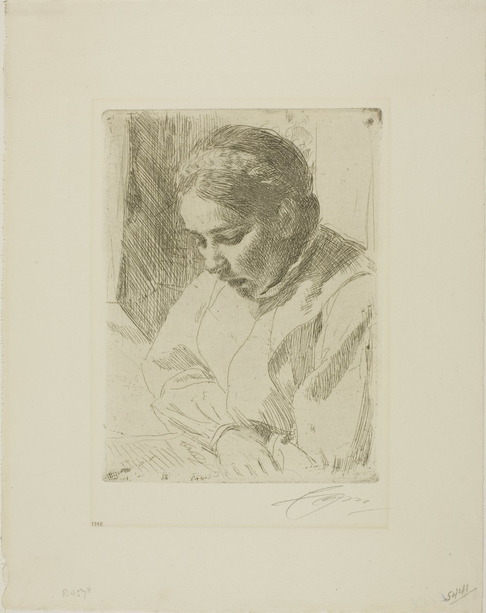 Em oração de Anders Leonard Zorn