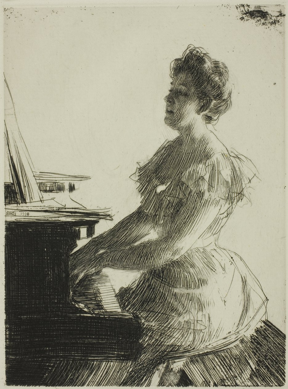 No Piano de Anders Leonard Zorn
