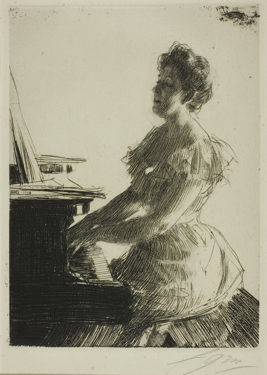 No Piano de Anders Leonard Zorn