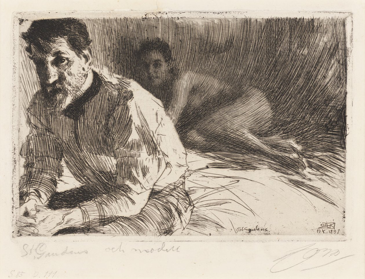 Augustus Saint Gaudens II de Anders Zorn
