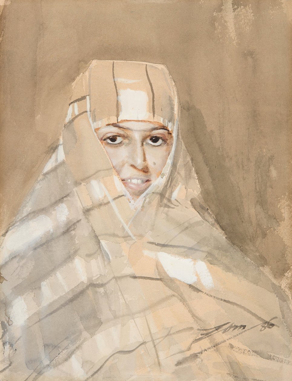 Rapariga beduína de Anders Zorn