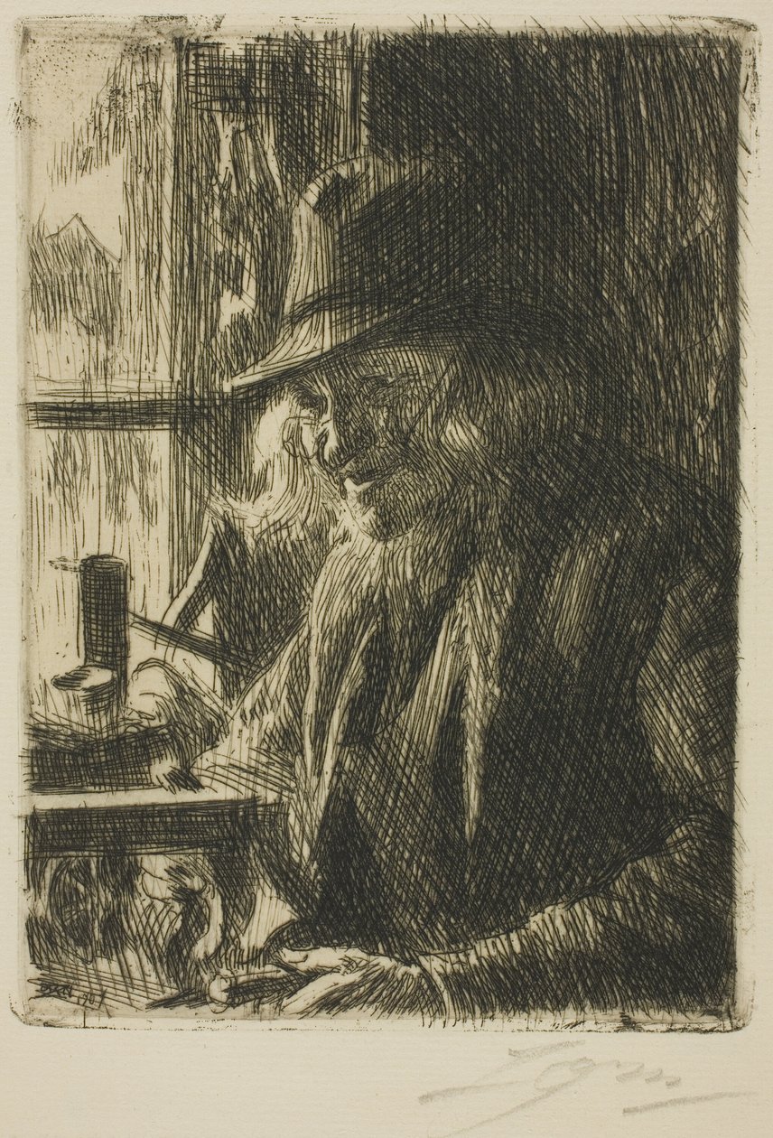 Bosl Anders, relojoeiro em Mora de Anders Leonard Zorn