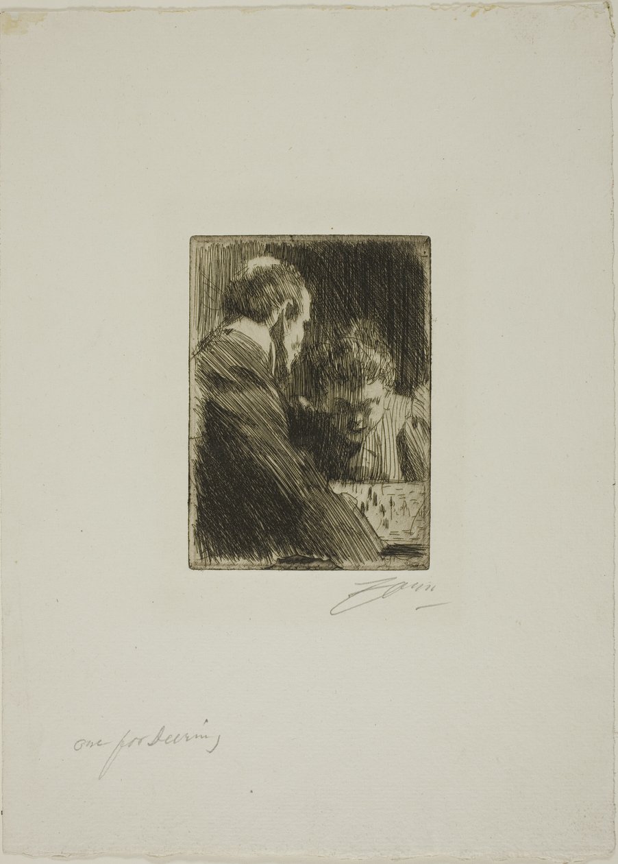 Jogadores de xadrez de Anders Zorn