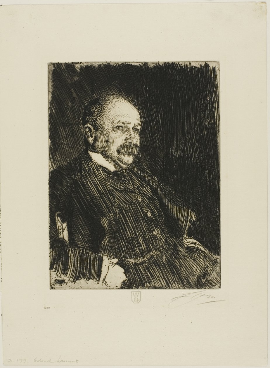 Coronel Lamont III (Busto) de Anders Leonard Zorn