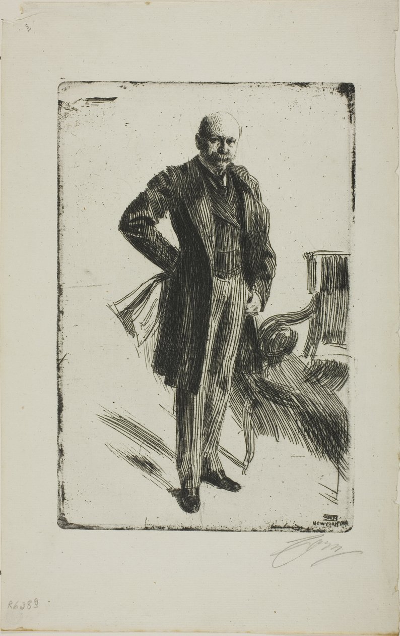 Coronel Lamont I (comprimento inteiro) de Anders Leonard Zorn