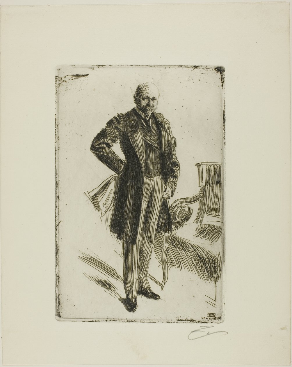 Coronel Lamont I (comprimento inteiro) de Anders Leonard Zorn
