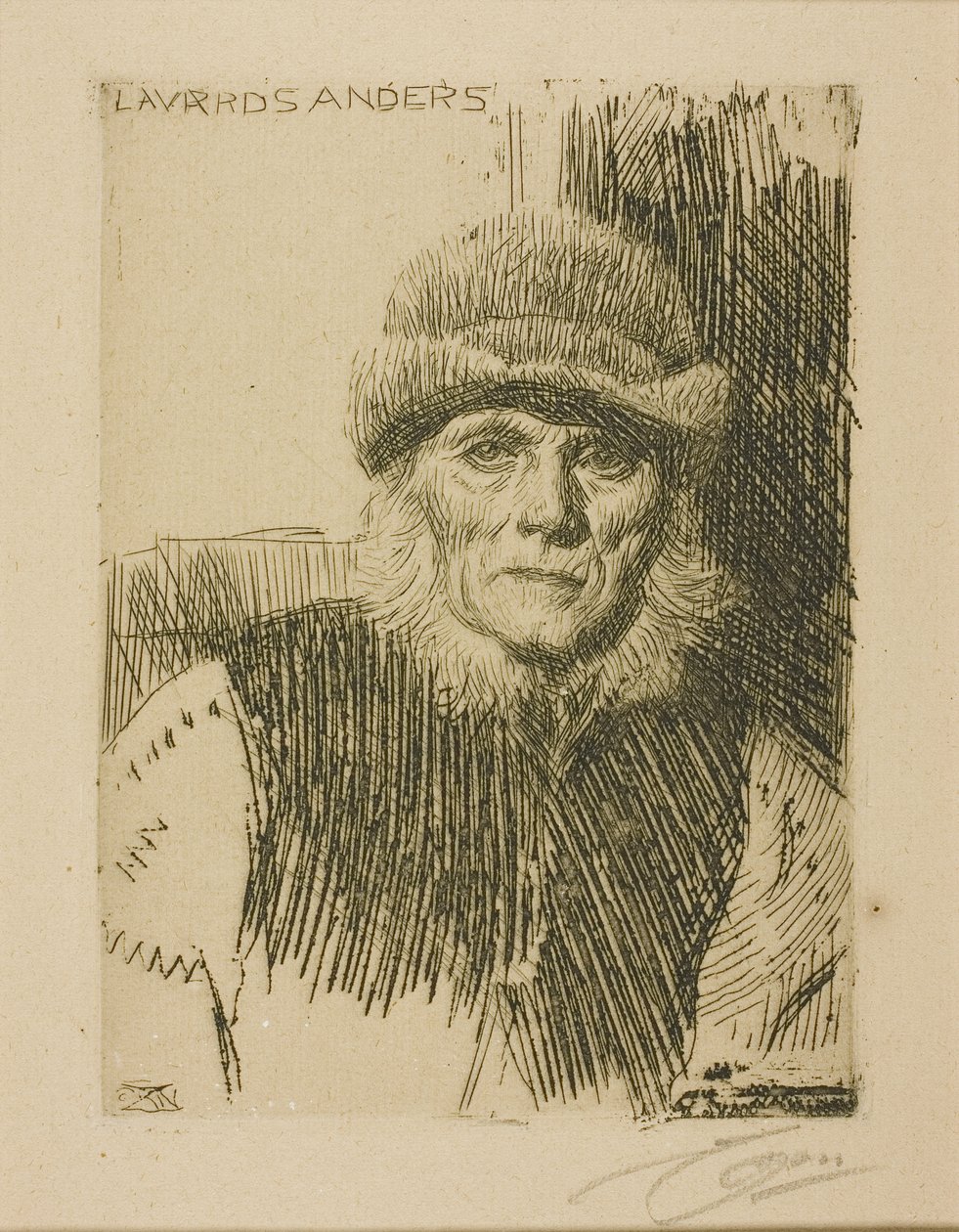 Camponês Dalecarlian (Lavards Anders) de Anders Leonard Zorn