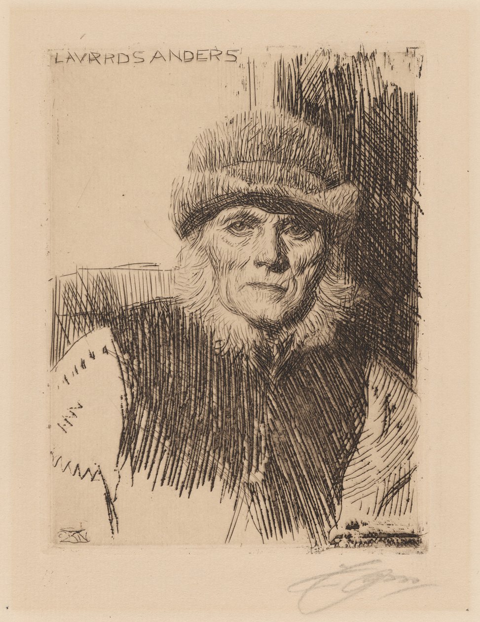 Camponês da Dalecárlia (Lavards Anders) de Anders Zorn