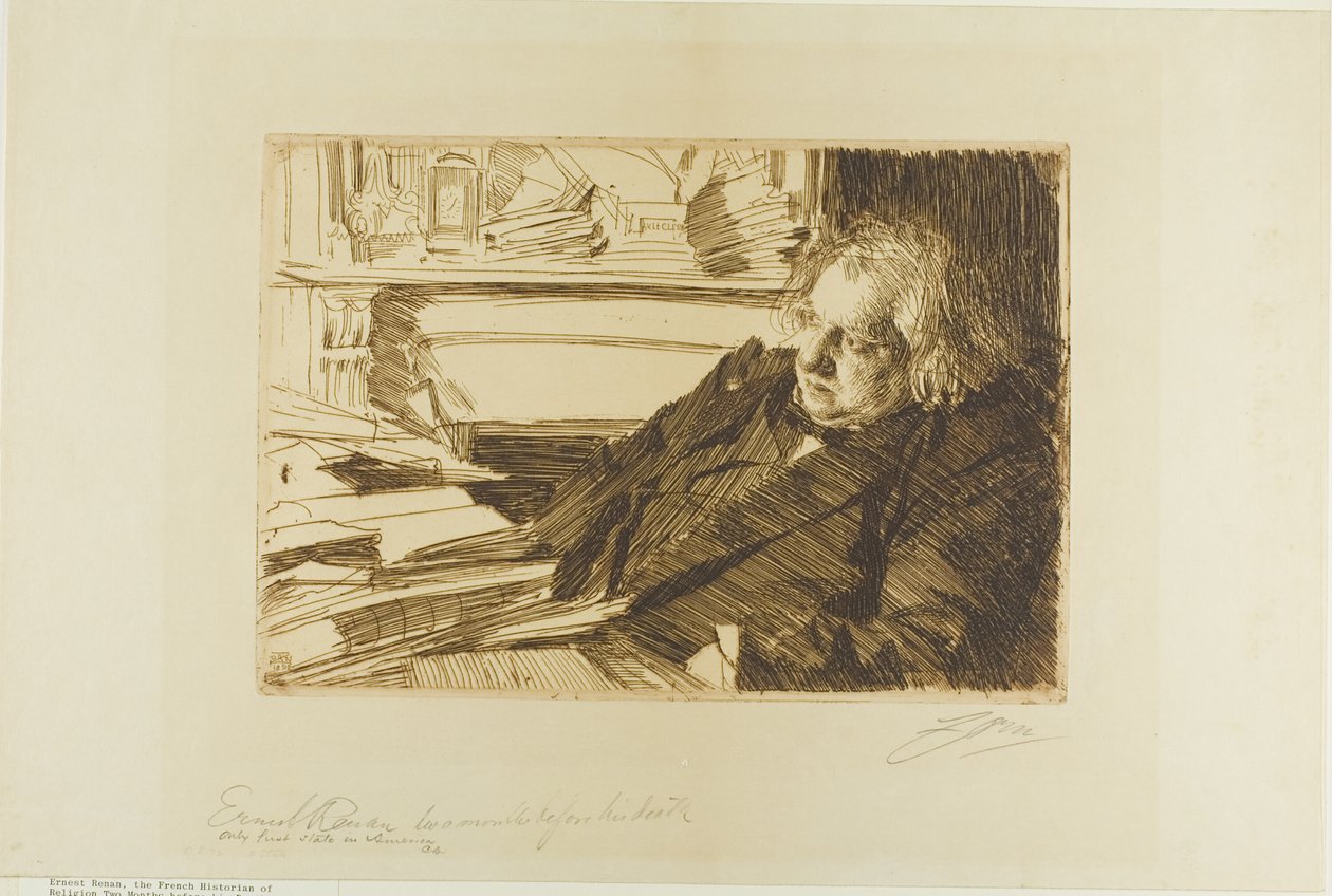 Ernest Renan de Anders Leonard Zorn