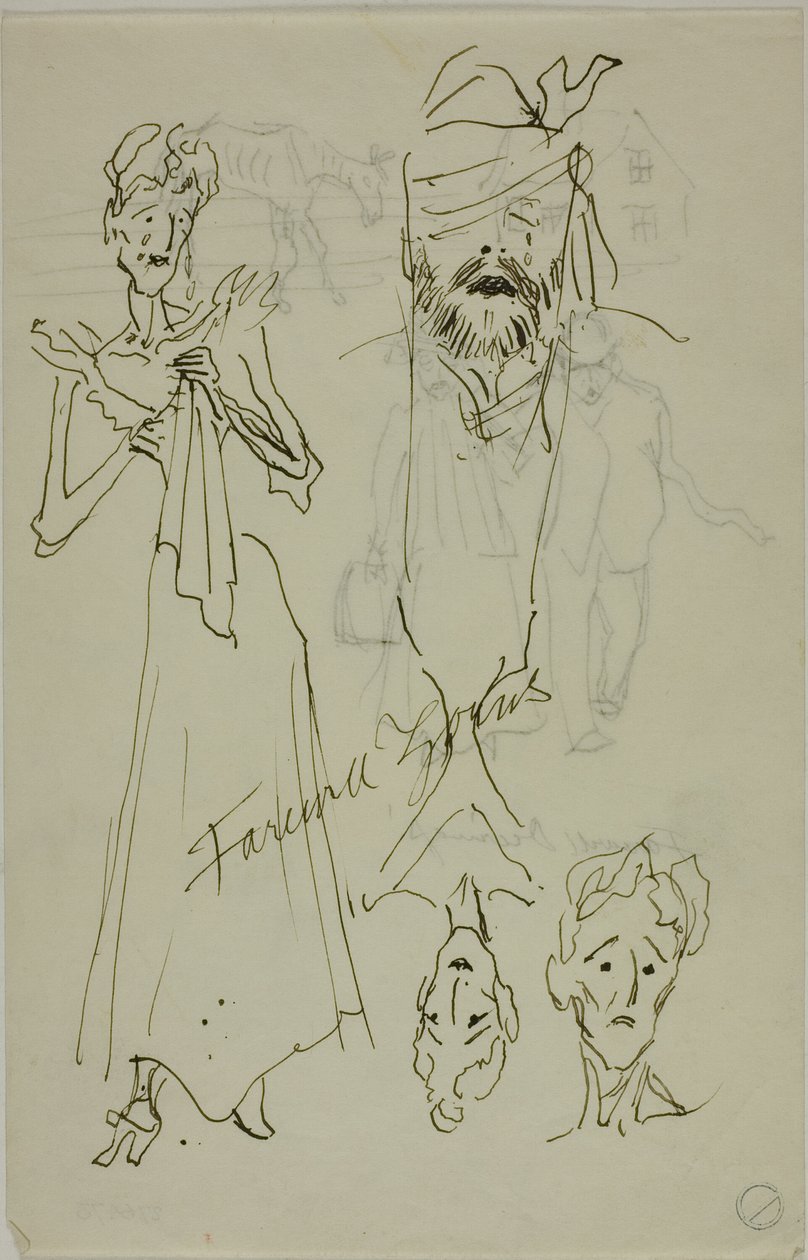 Adeus Zorns (anverso); Adeus Deerings (verso) de Anders Zorn