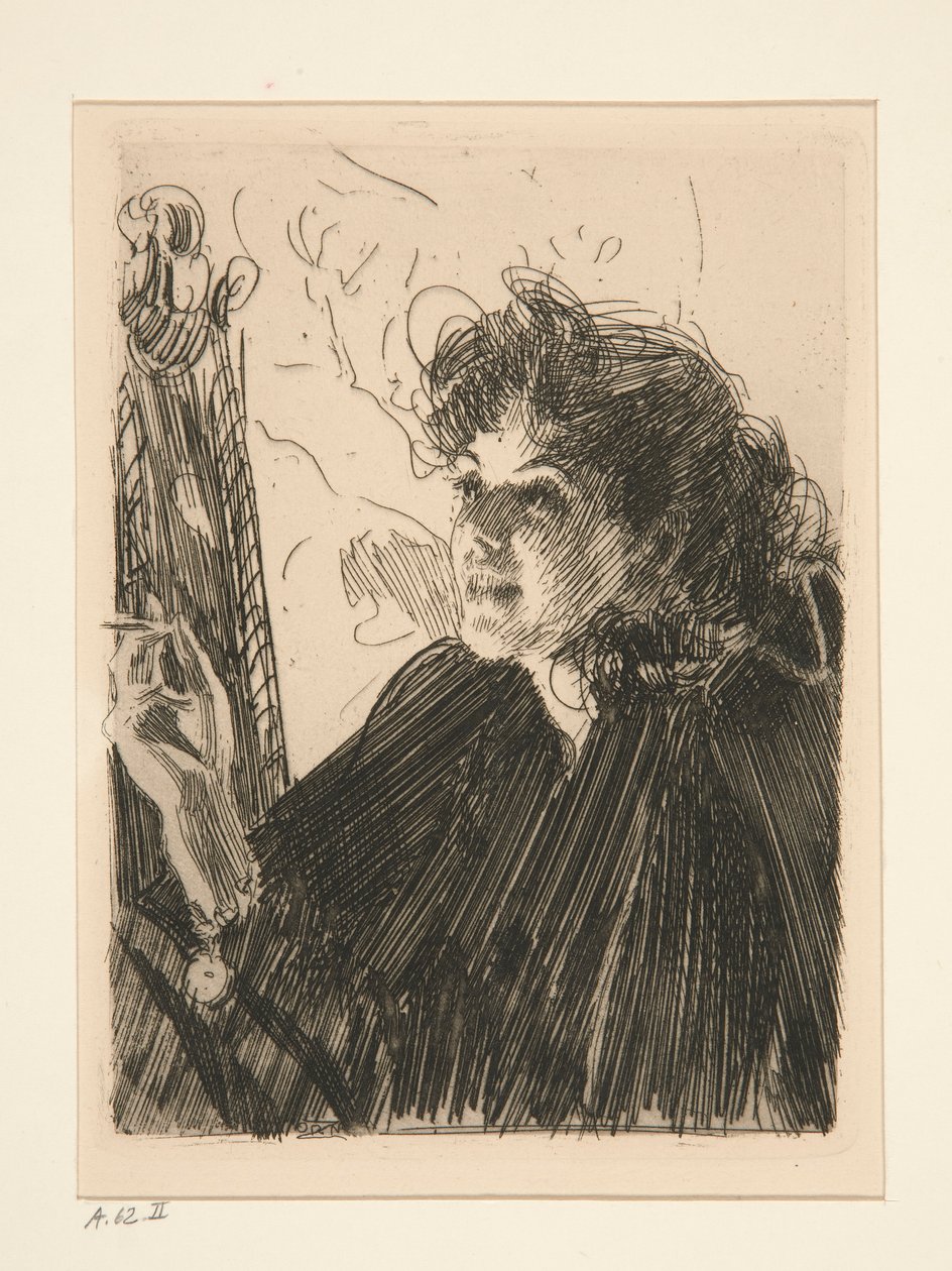 Garota com Cigarro II de Anders Leonard Zorn