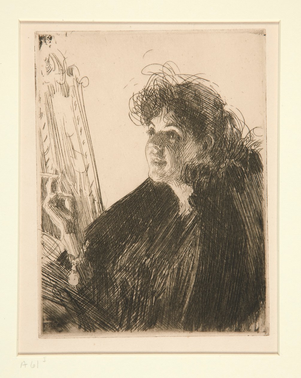 Rapariga com um Cigarro I de Anders Leonard Zorn