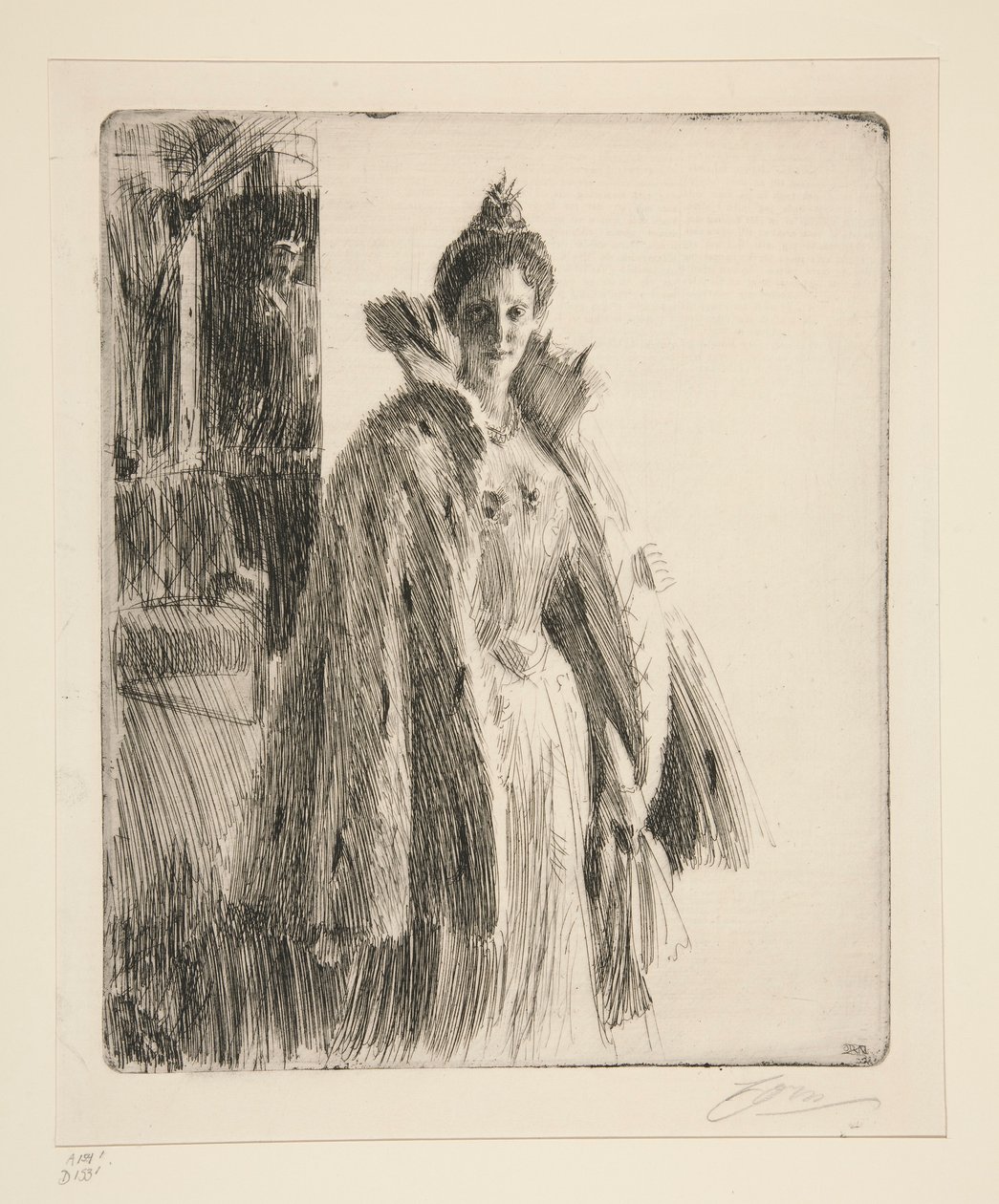 H.R.H. Princesa Ingeborg da Suécia II de Anders Leonard Zorn