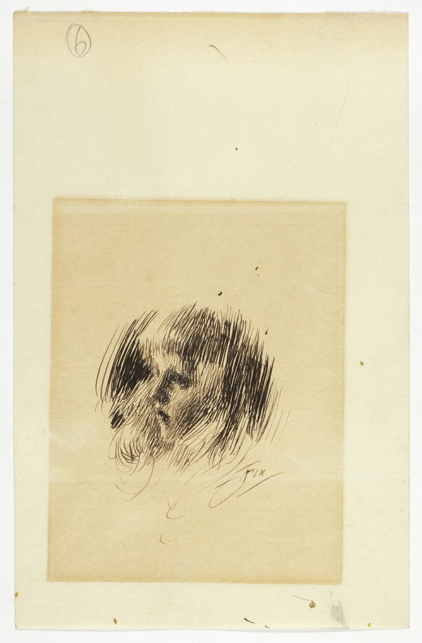 Cabeça de uma rapariga de Anders Zorn