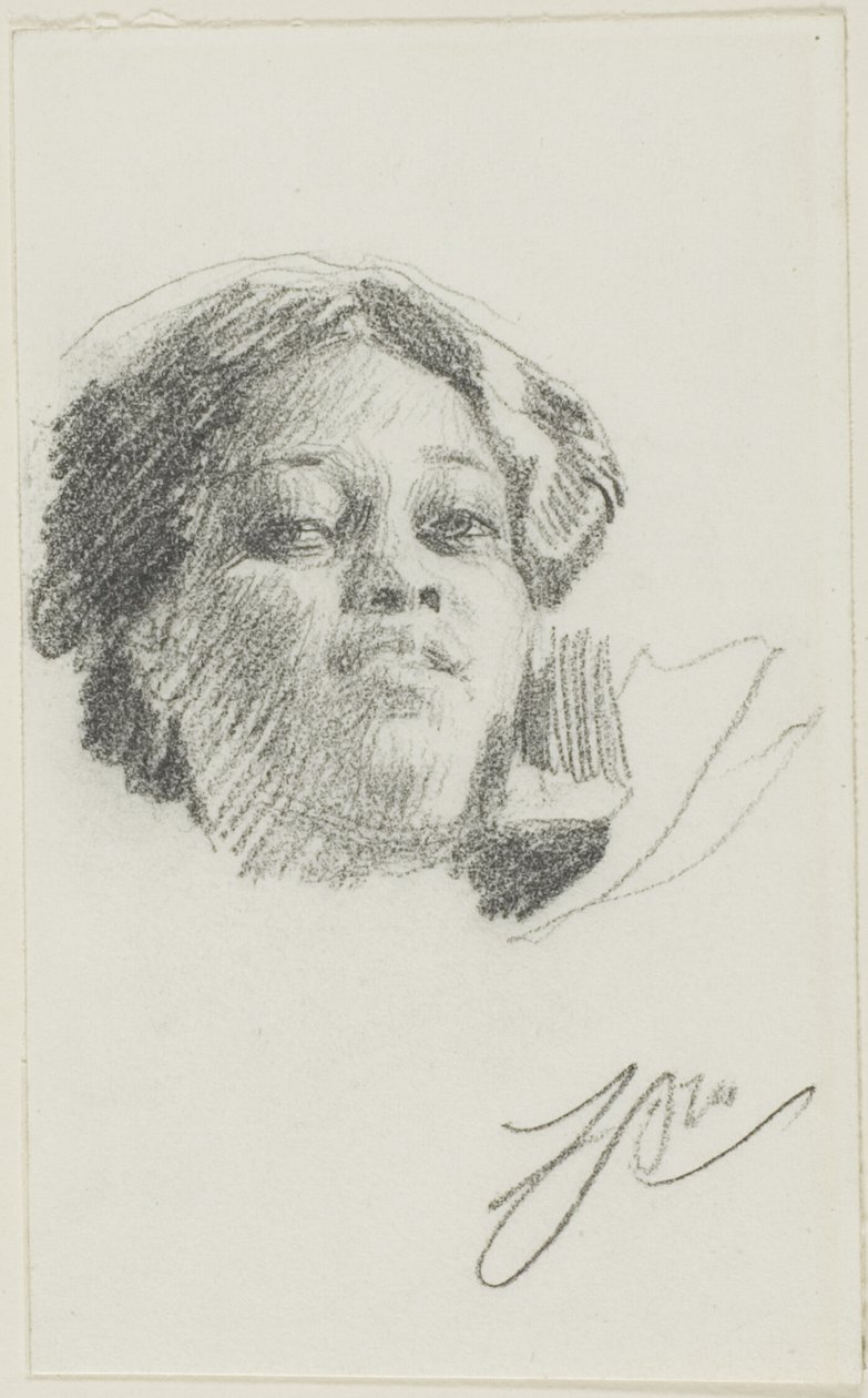Cabeça de mulher de Anders Zorn