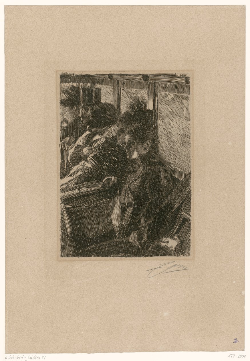 No ómnibus de Anders Zorn