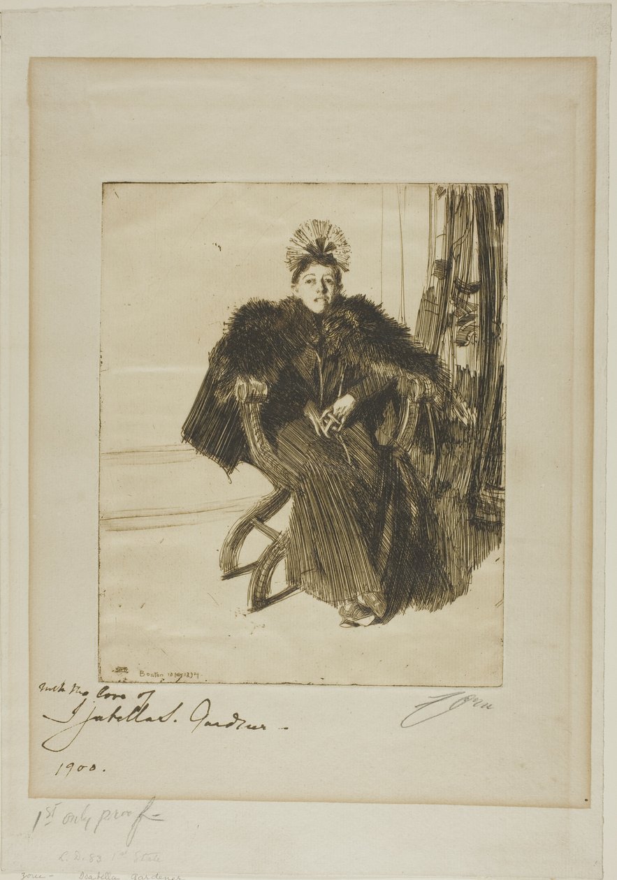 Isabella Gardner de Anders Leonard Zorn
