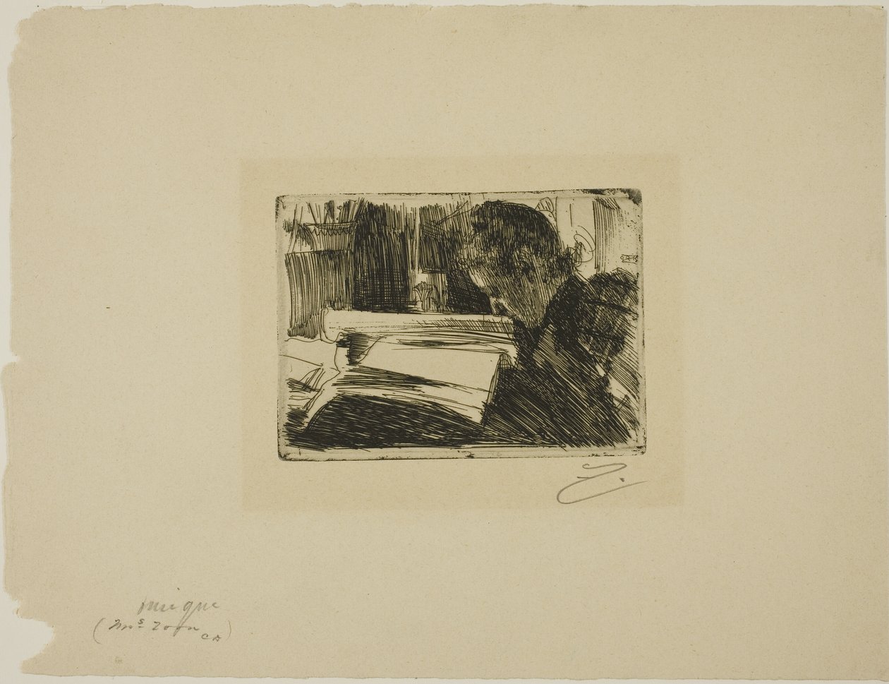 Lady Reading (Sra. Zorn) de Anders Leonard Zorn