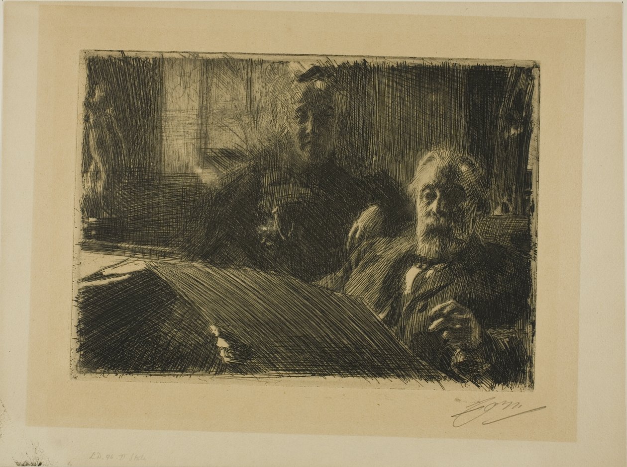 Sr. e Sra. Fürstenberg de Anders Leonard Zorn