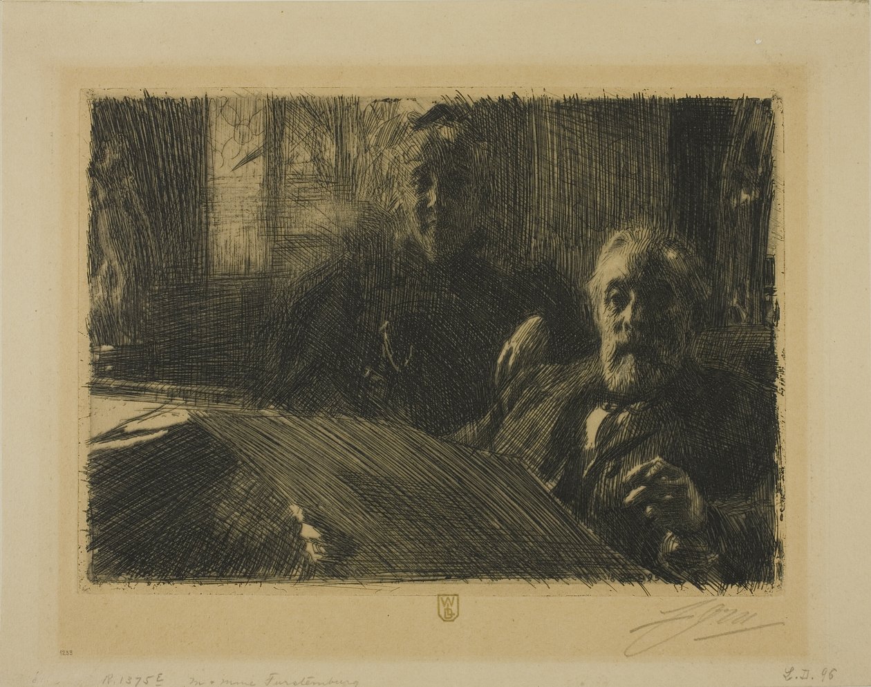 Sr. e Sra. Fürstenberg de Anders Leonard Zorn