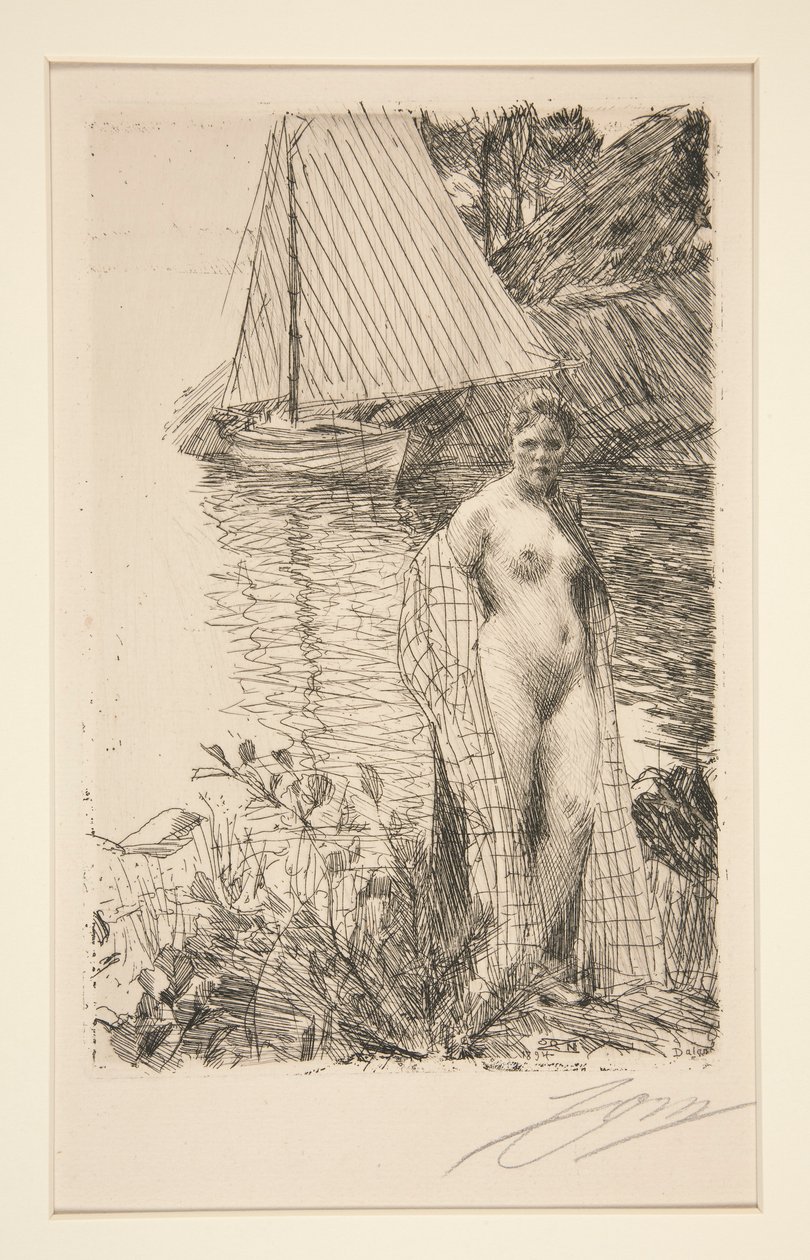 O Meu Modelo e o Meu Barco de Anders Leonard Zorn