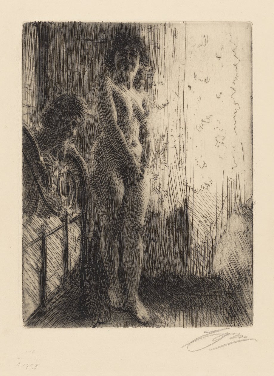 Estudo de nu de Anders Zorn